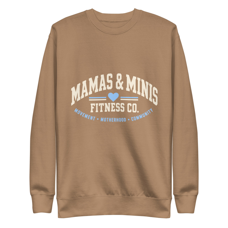 Mamas and Minis fitness Crew Neck - Brown 