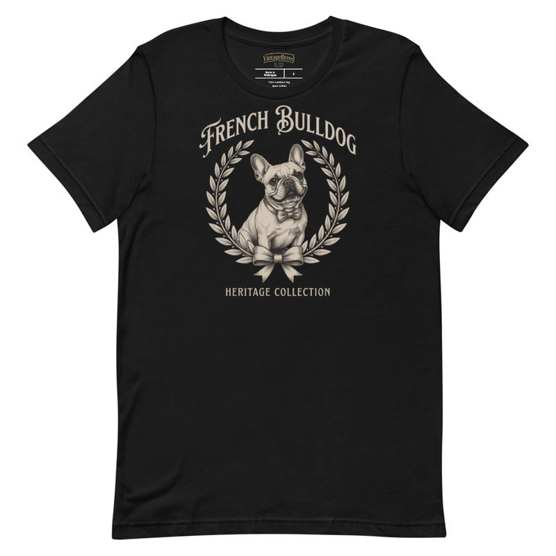 Heritage Collection French Bulldog Vintage T-Shirt vintage heritage dog shirt