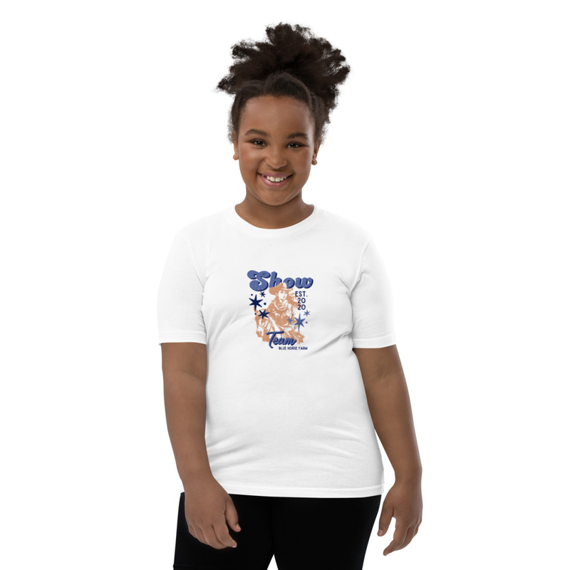 BHF Show Team Youth Short Sleeve T-Shirt – S, White