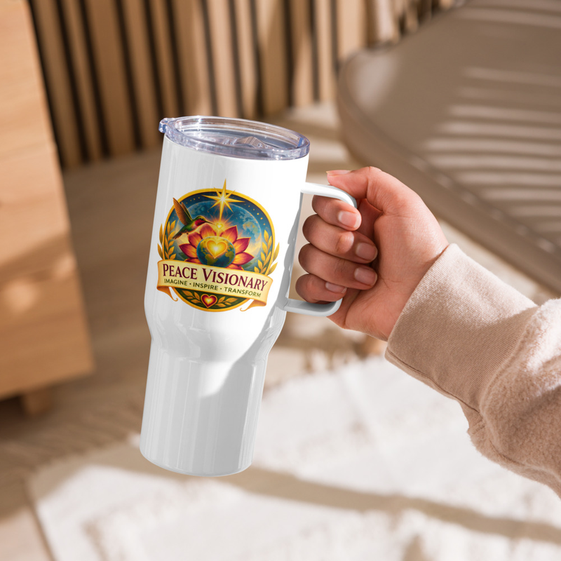 Peace Visionary Travel mug with handle