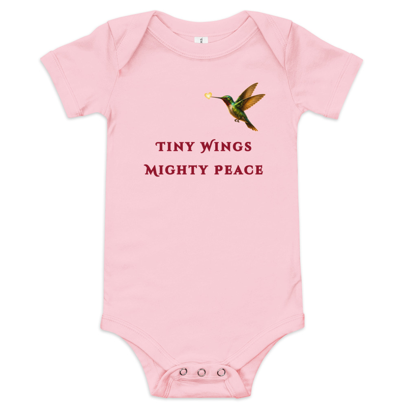 Baby short sleeve one piece – 3-6m, Pink