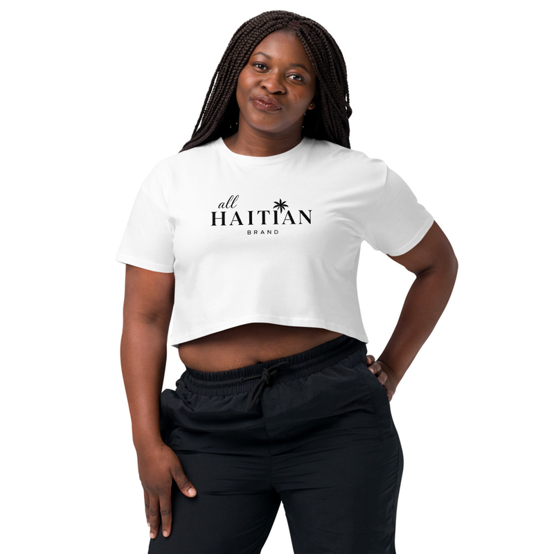 All Haitian Crop Top in White