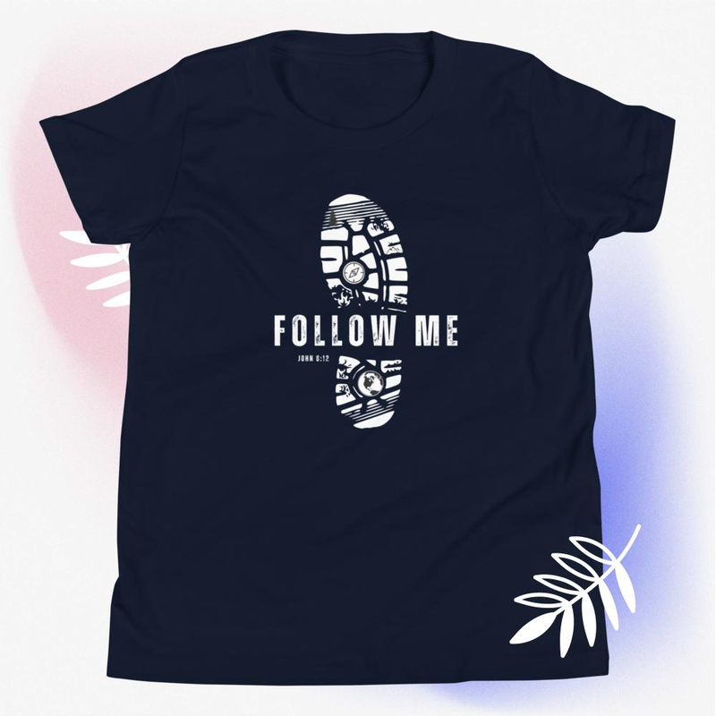 Follow Me - Youth Short Sleeve T-Shirt Darker colors