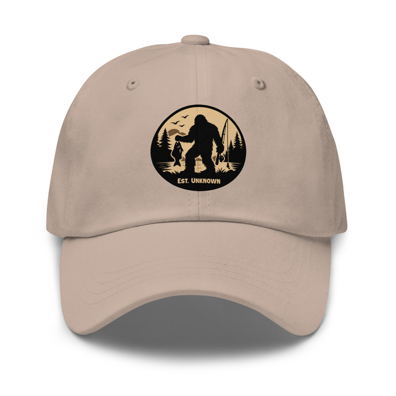 Bassquatch Dad Hat β Stone