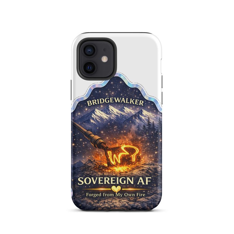 "Sovereign AF – Forged from My Own Fire" Tough Case for iPhone® – iPhone 12, Matte