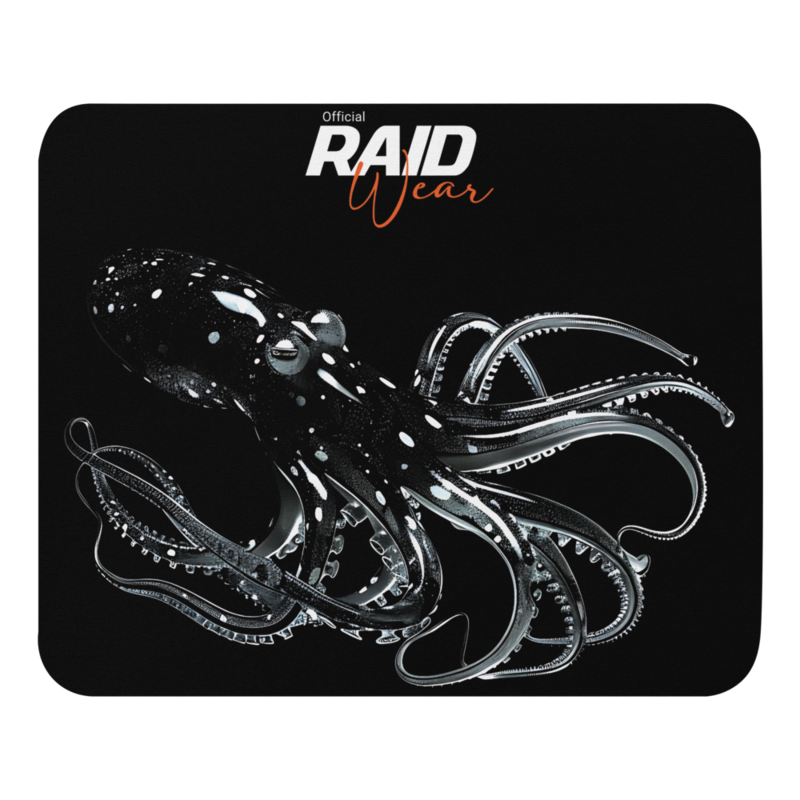 RAID Wear Octopus Mouse Mat – 8.7"x7.1", White
