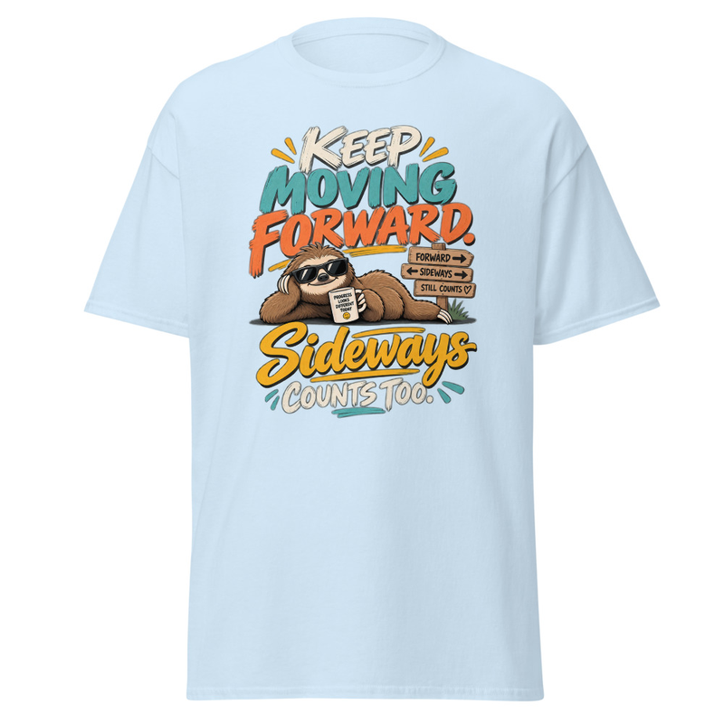 Keep Moving - Unisex classic tee – S, Light Blue