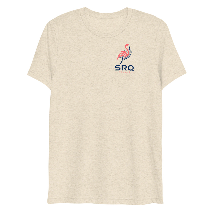 Tennis Flamingo - Short sleeve t-shirt – XL, Oatmeal Triblend