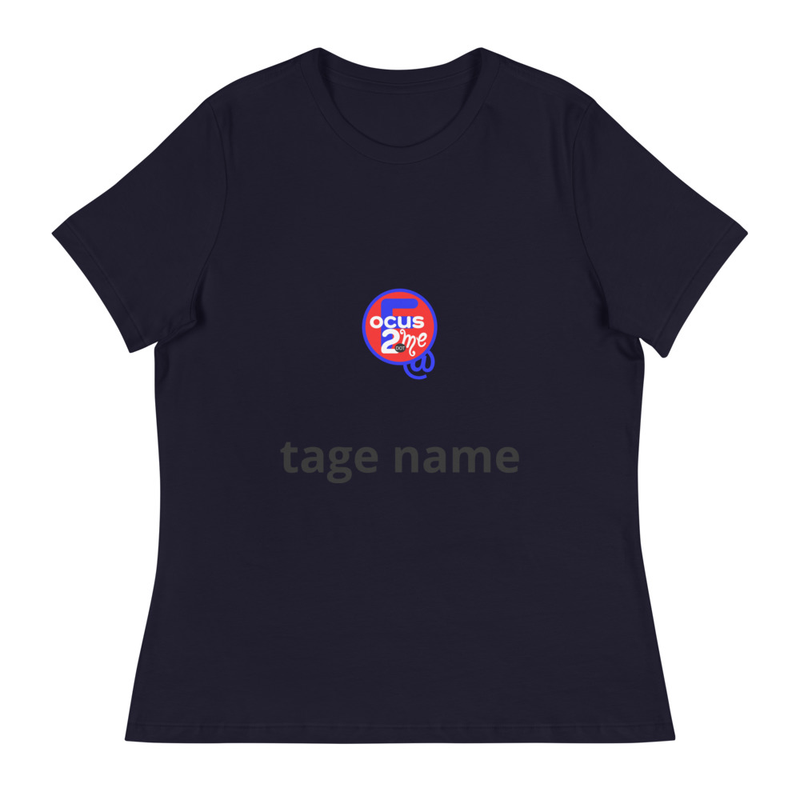 Women's Relaxed T-Shirt — Navy