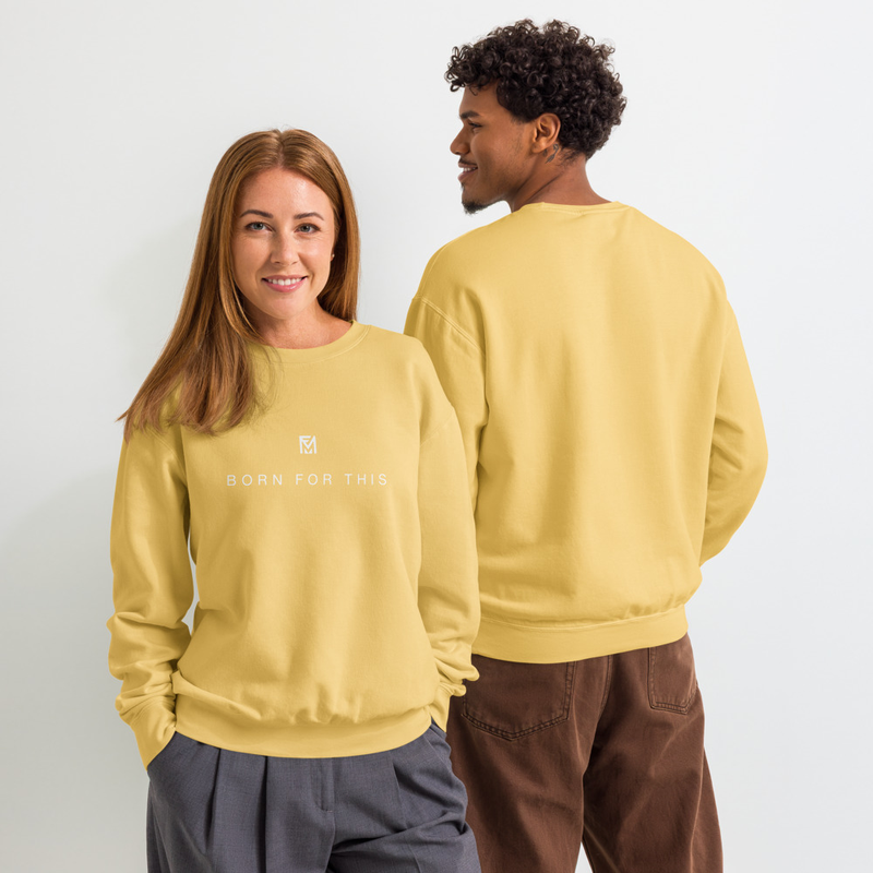 Born for This™ Premium Crew Neck Sweatshirt ( Unisex ) – XL, Butter