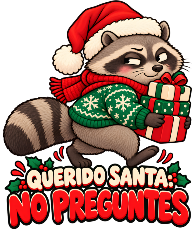 Diseño Mapache ladrón