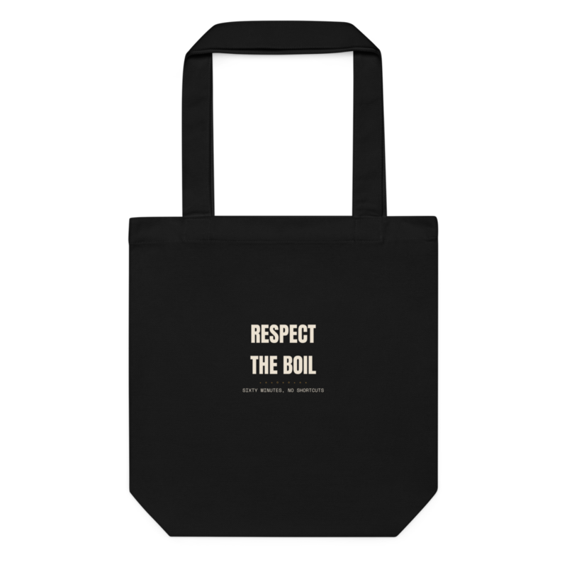 RESPECT THE BOIL Tote mockup