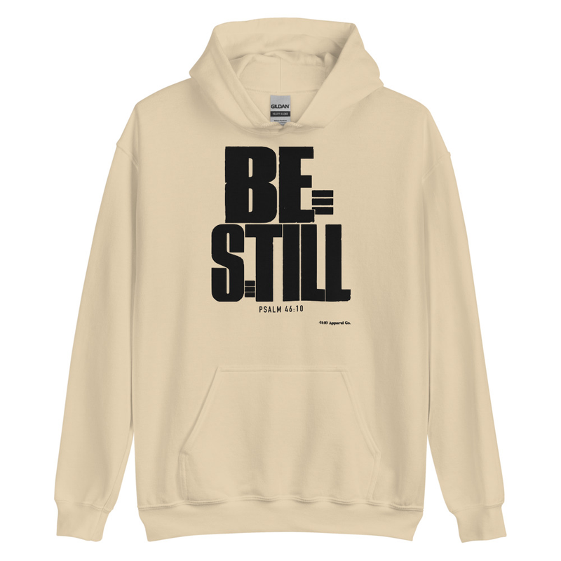 Be Still Hoodie – XL, Sand