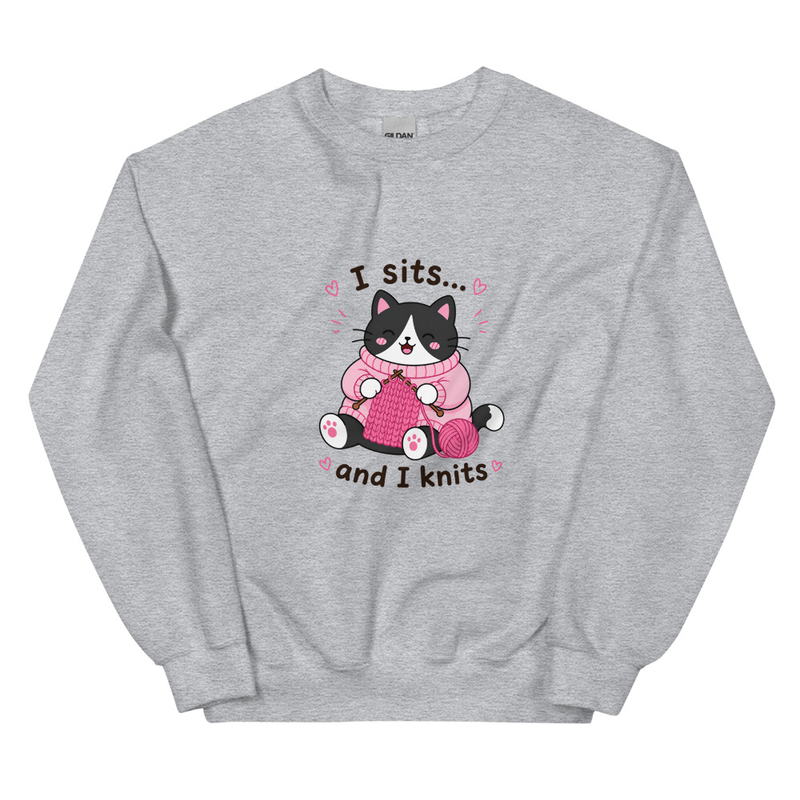 Tuxedo Cat Knitting Jumper