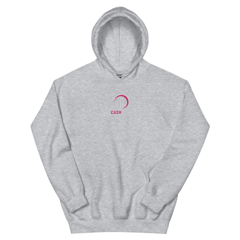 Cashflow Investing Inc Embroidered Hoodie v.3 – XL, Sport Grey