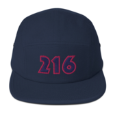 216 (Guardians colors) Five Panel Cap / Navy