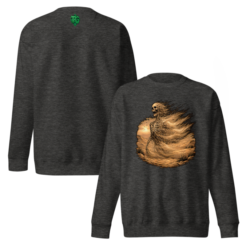 Went Like Tumbleweed Charcoal Heather Unisex Premium Sweatshirt