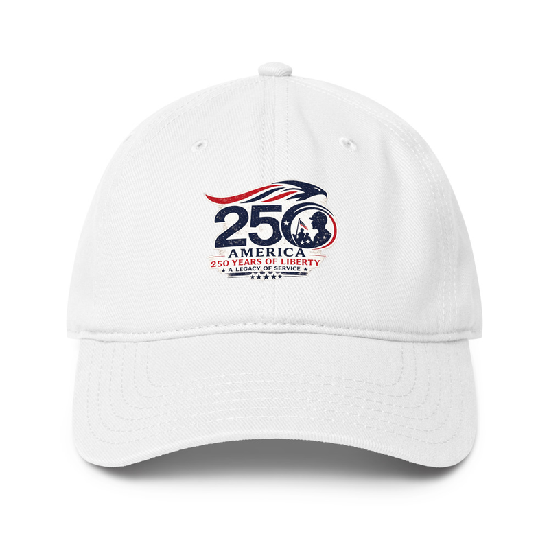 America 250 Tribute 2 Low-profile baseball cap – One size, White