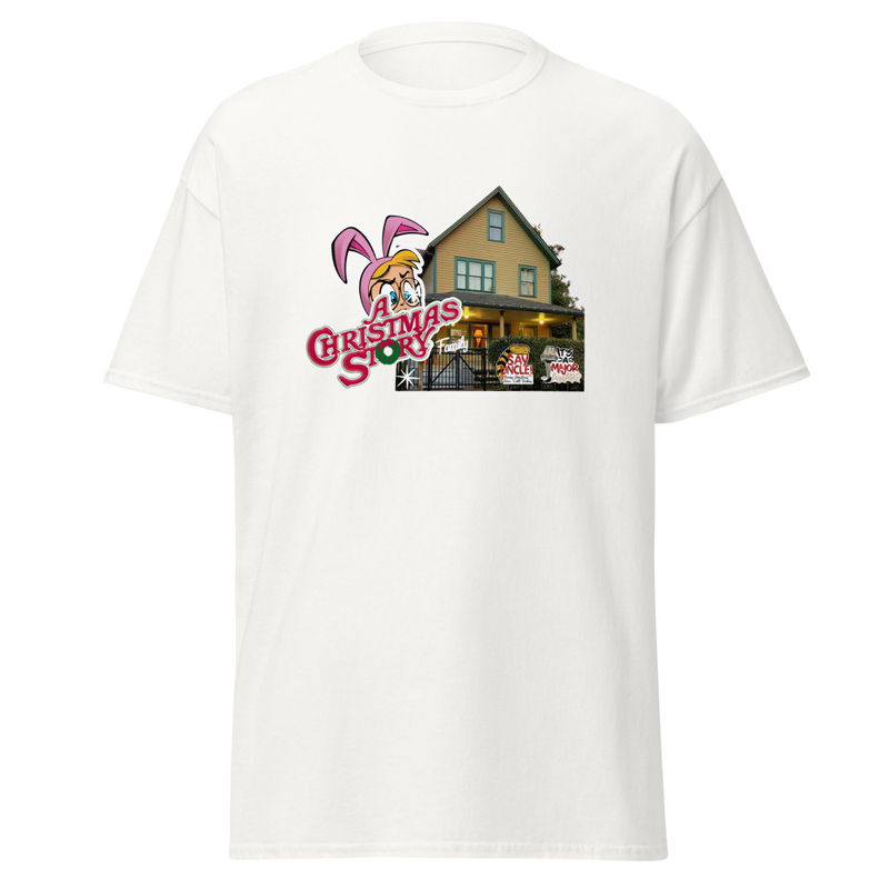 The Bunny Ears ???? / House Tee – A Christmas Story Family Edition  – S, White