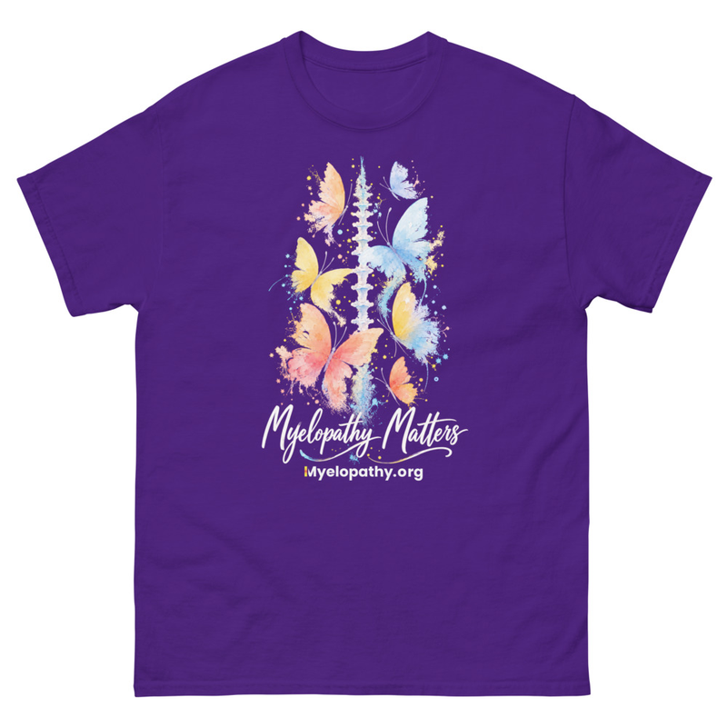 Butterfly Spine Unisex T – S, Purple