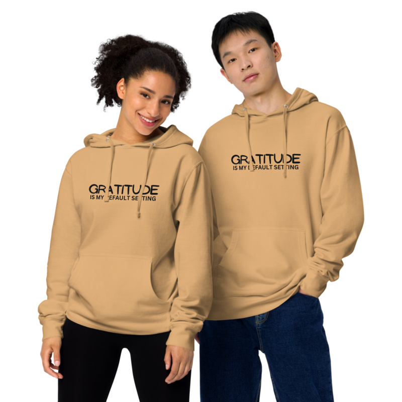 Unisex midweight hoodie – M, Sandstone