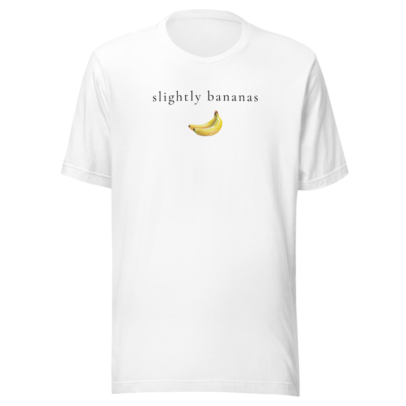 Slightly Bananas Tee – 3XL, White