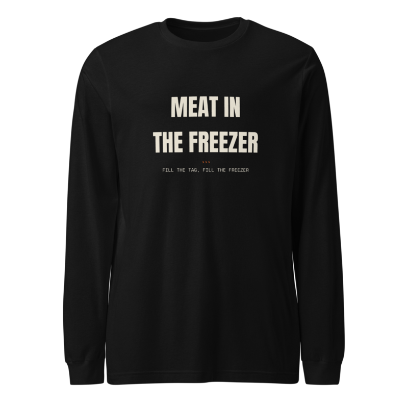 MEAT IN THE FREEZER Long Sleeve mockup