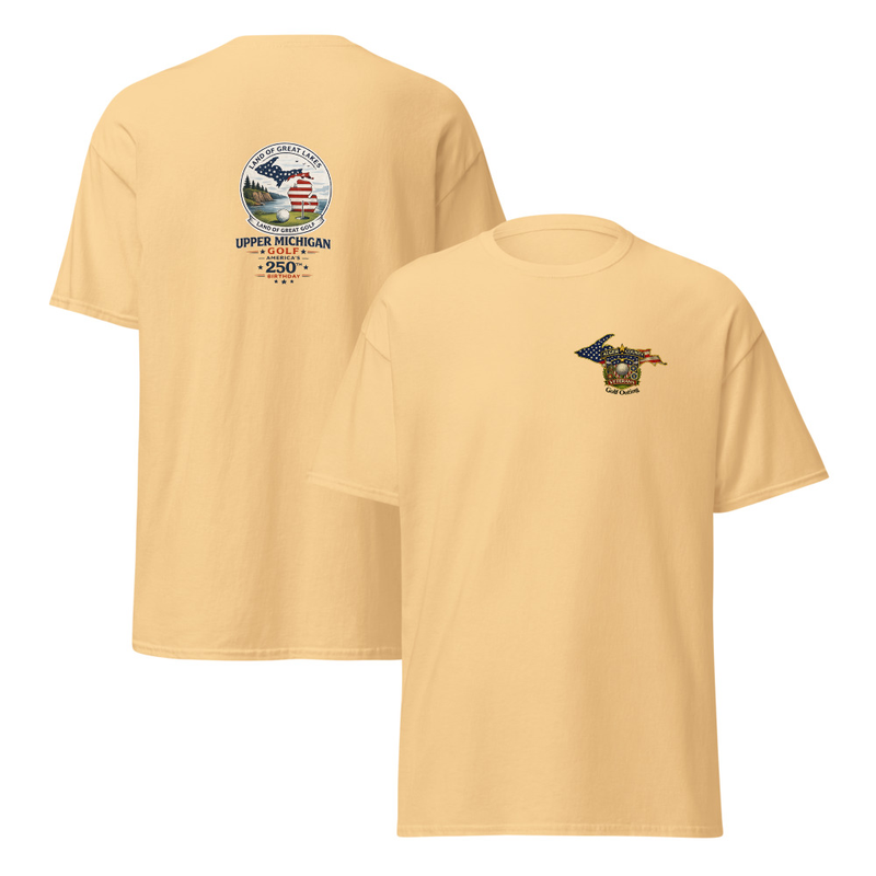 Alger County Veteran's Golf Outing Logo #3 Unisex classic tee – S, Yellow Haze