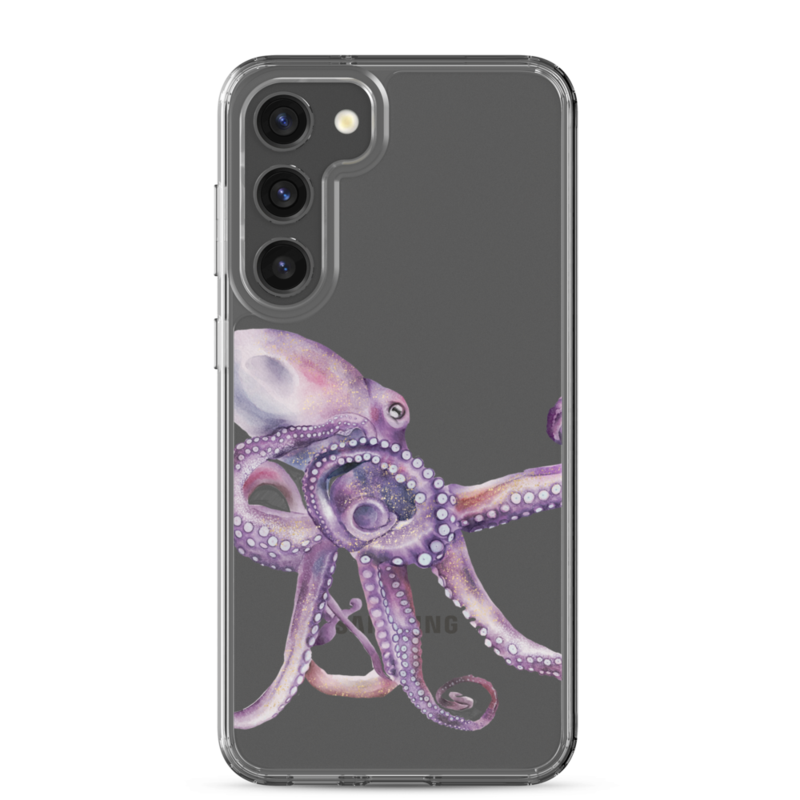 Watercolor Octopus Clear Case for Samsung® – Samsung Galaxy S23 Plus