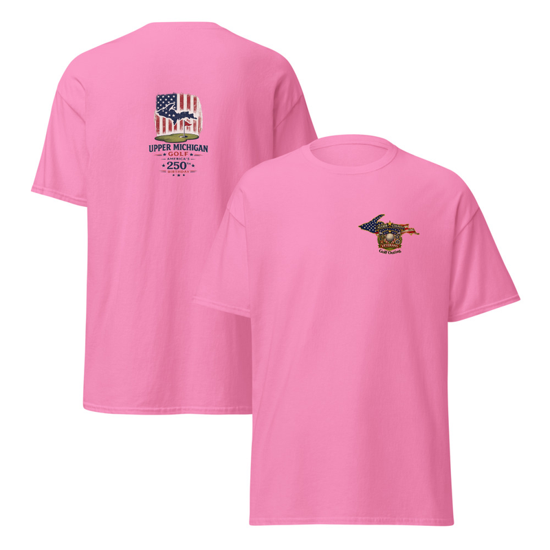 Alger County Veteran's Golf Outing Logo #4 Unisex classic tee – M, Azalea