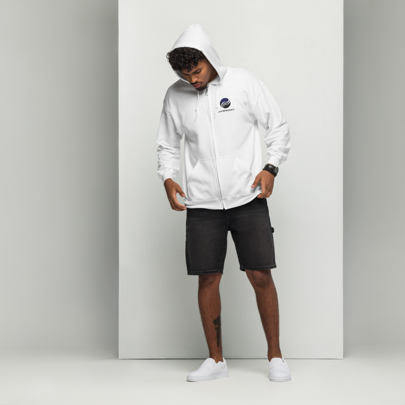 Jiva Pavana Zip Hoodie – S, White