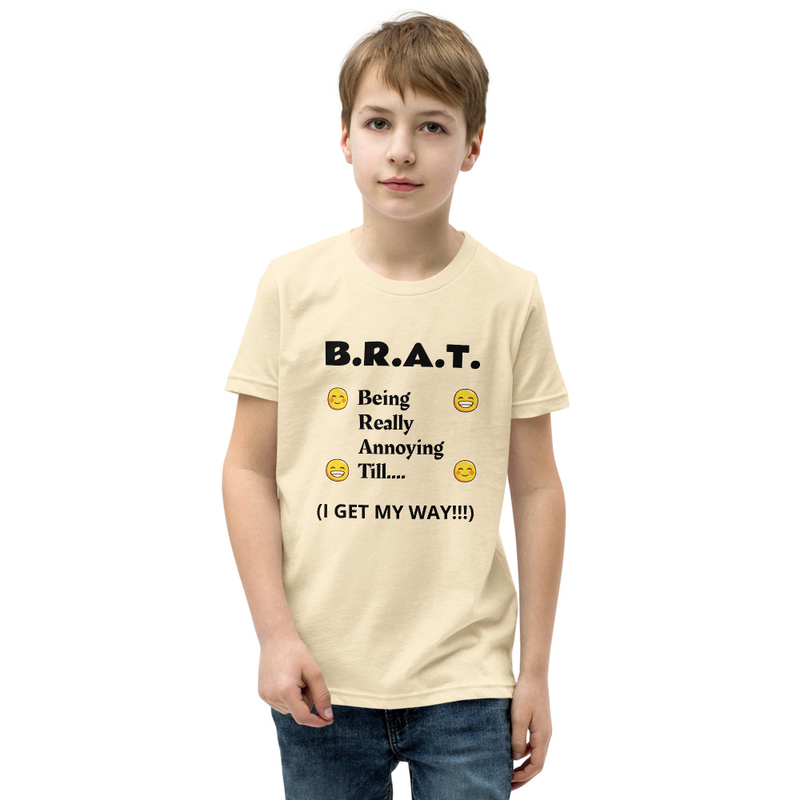 B.R.A.T. Youth T-Shirt – XL, Natural