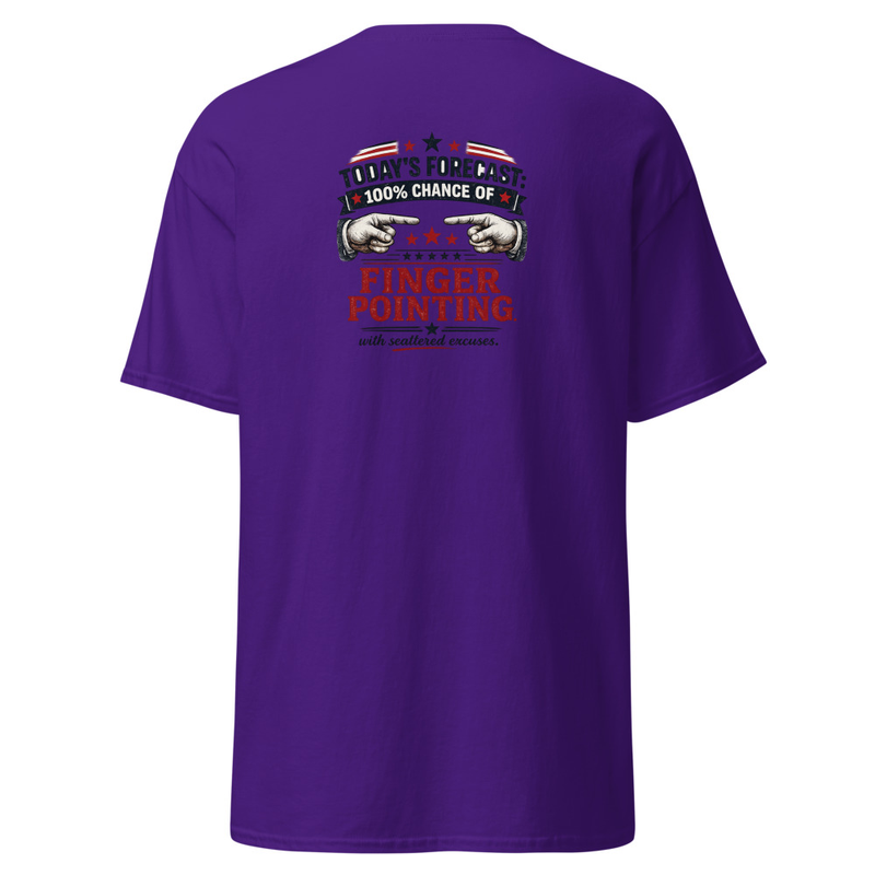 Finger Pointing Unisex classic tee – M, Purple