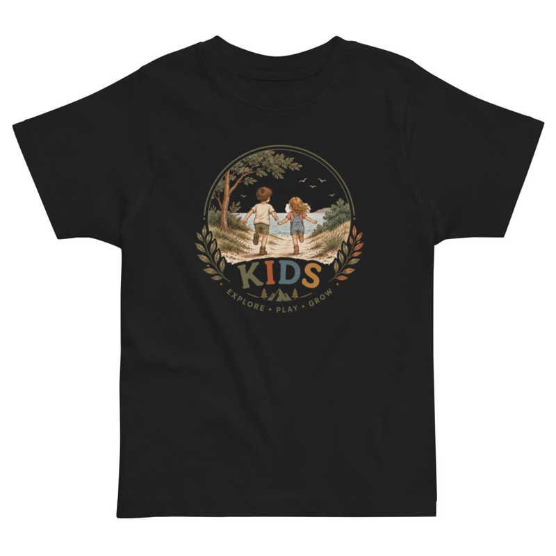 Explore Play Grow Kids T shirt