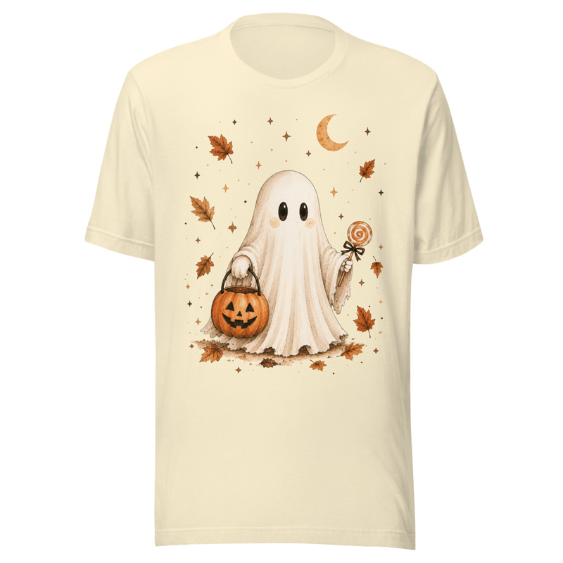 Cozy Ghost Fall Tee – 2XL, Natural