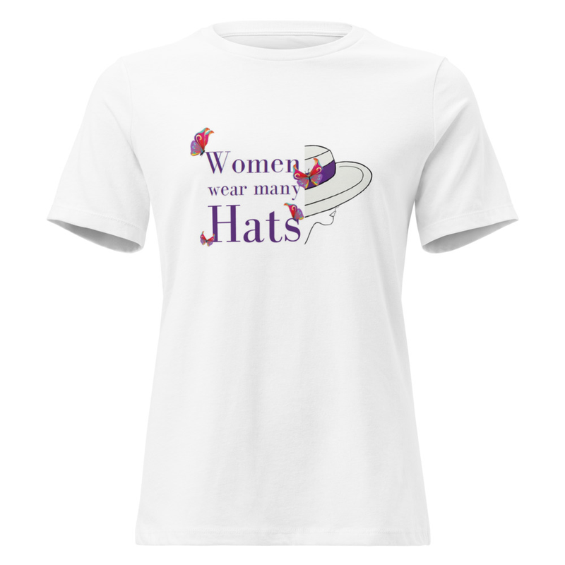 Women's Relaxed T-Shirt - Women Wear Many Hats – Image 3