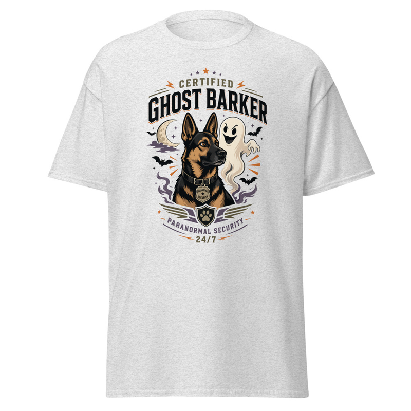Certified Ghost Barker Tee in Ash