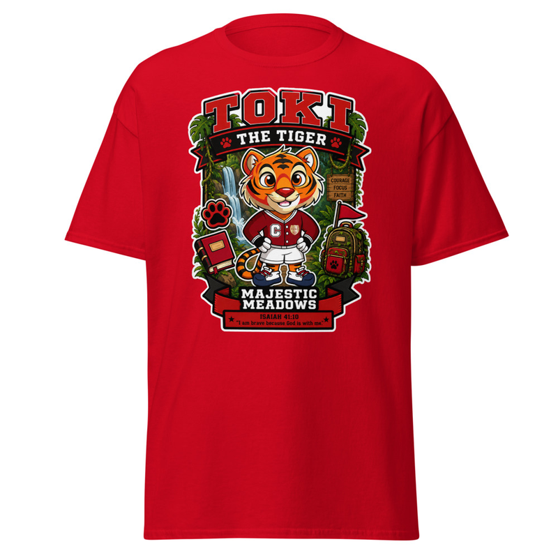 (Adult Size) Elite Senior Design 3 - ECLC Classroom Color Shirt – S, Red