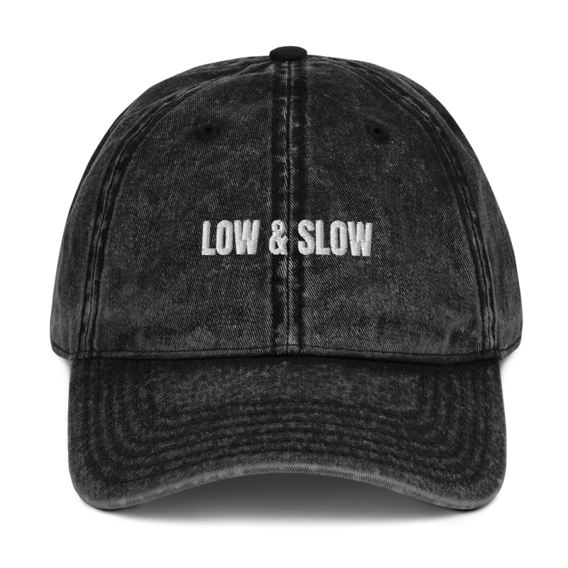 LOW & SLOW Dad Hat mockup