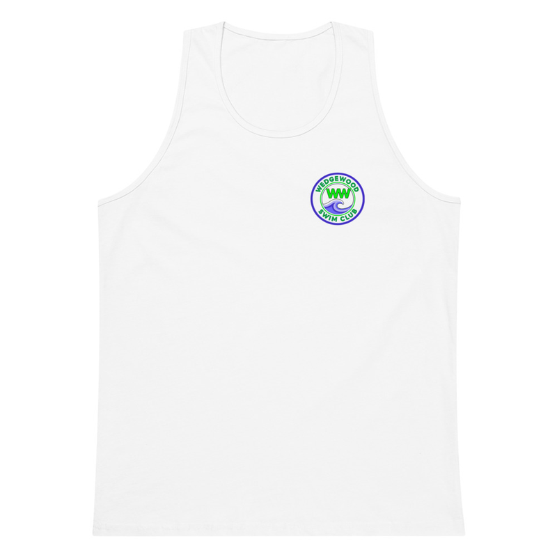 Men’s premium tank top small logo – S, White