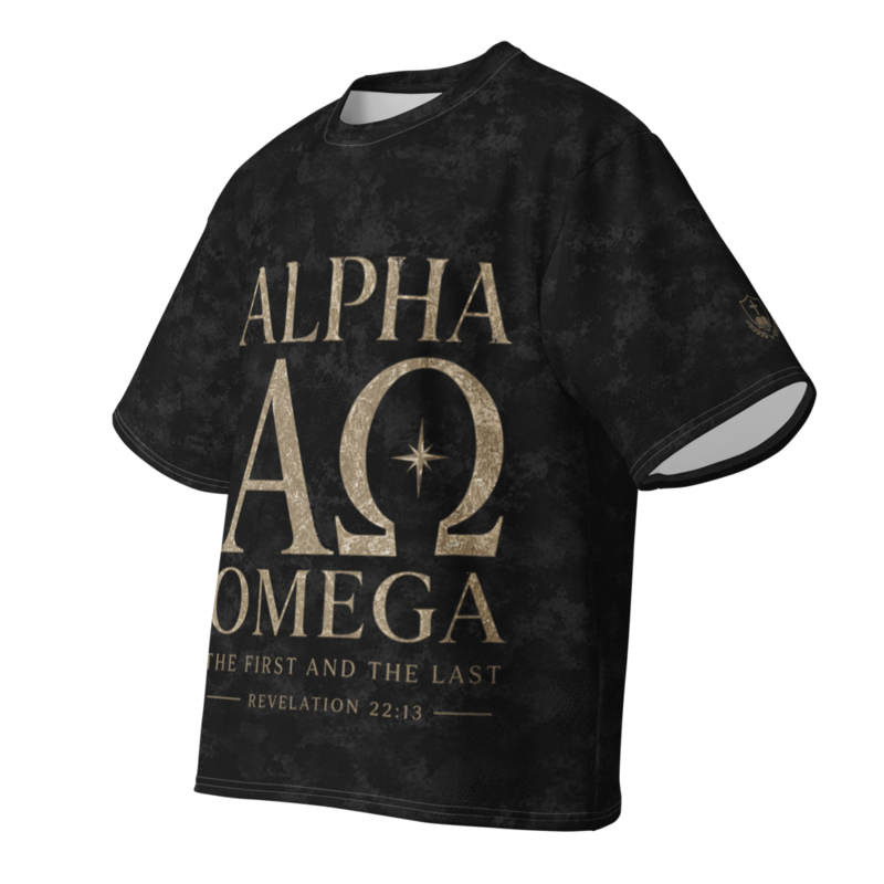 Alpha and Omega Oversized cotton t-shirt – Image 2