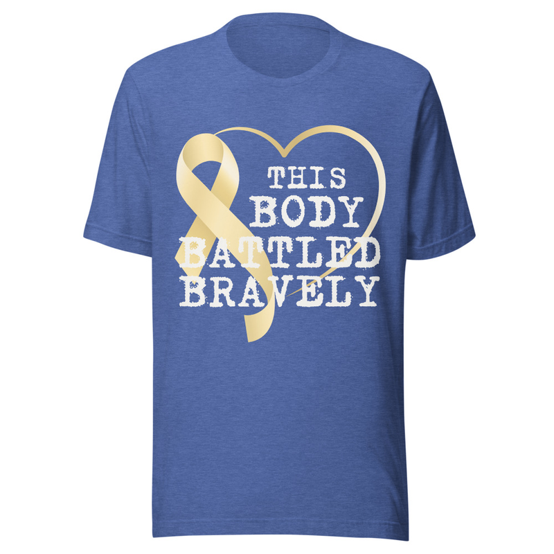 This Body Battled Bravely - Midnight Tone – S, Heather True Royal