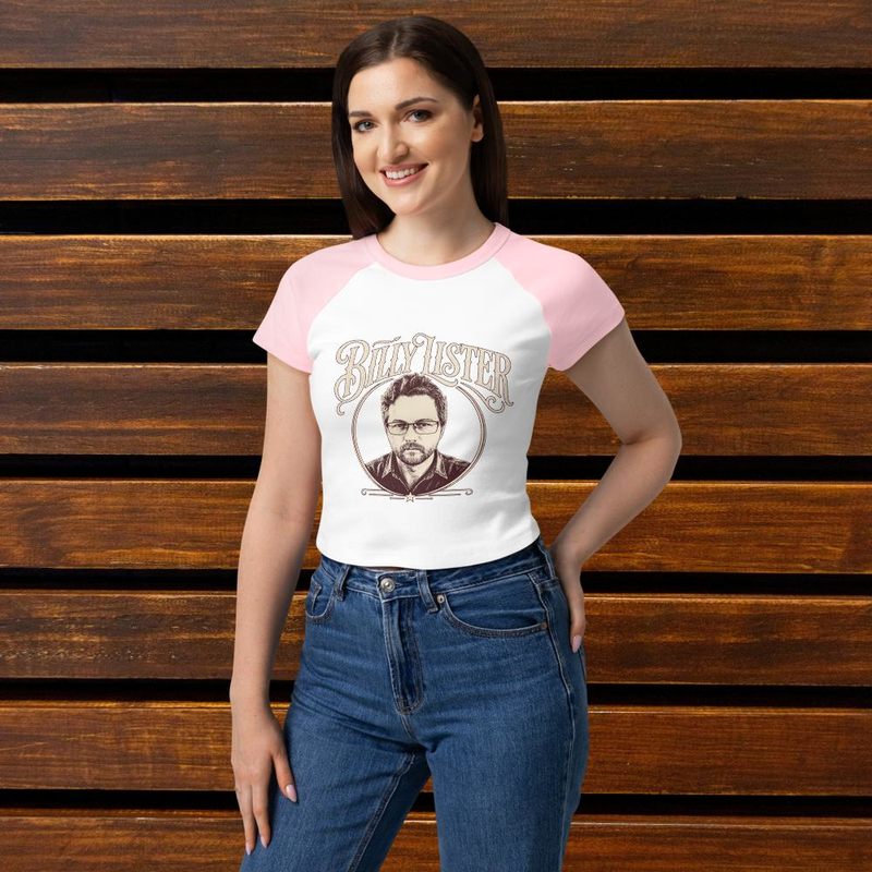 Billy Lister | Women’s micro rib raglan baby tee