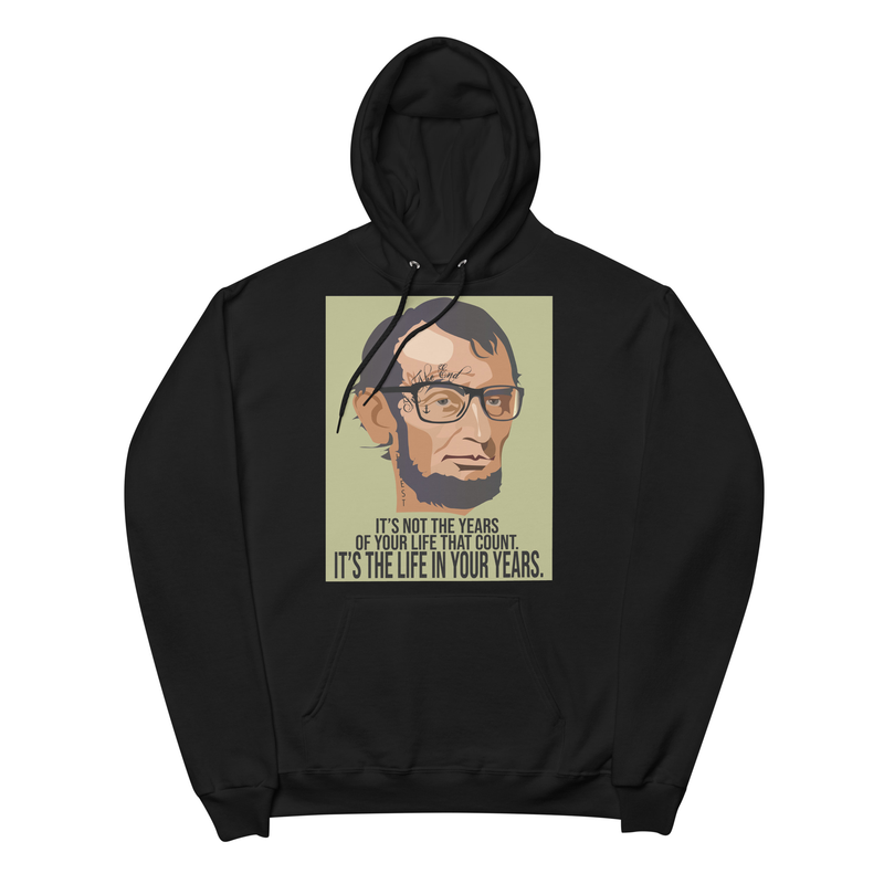 Gothic Punk Abraham Lincoln - Tattoos Unisex fleece hoodie