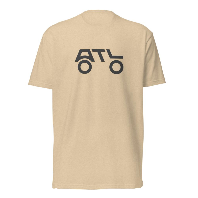 ATL Black (Front Only) – XL, Heather Tan