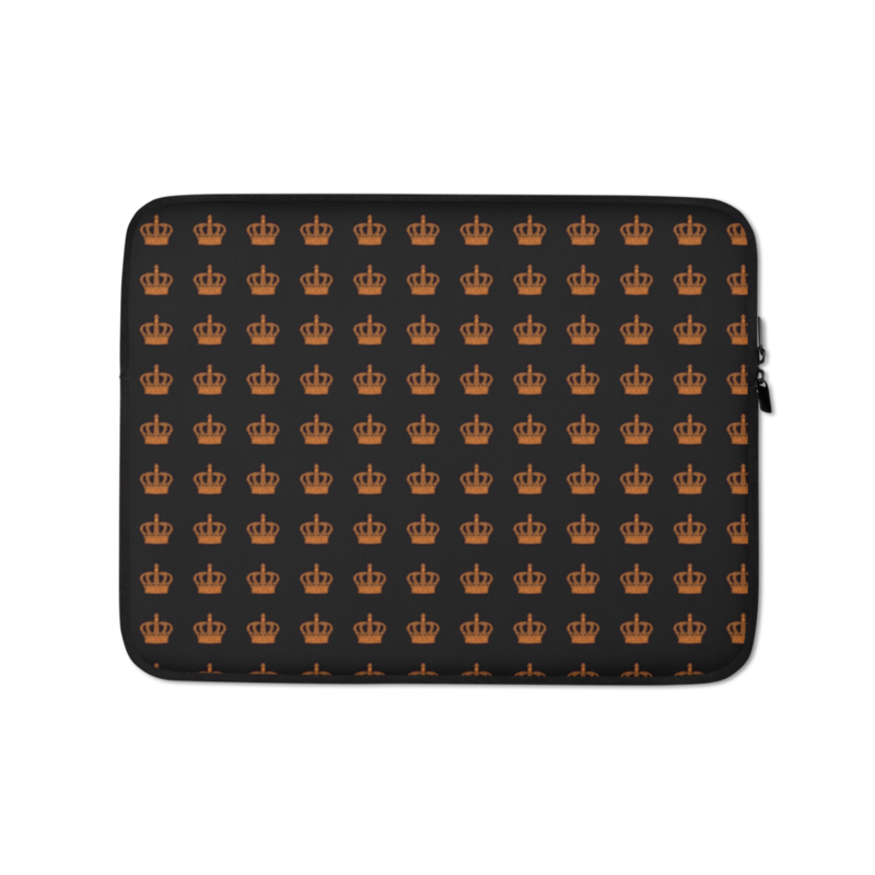 Uncle Benny ® Royal Pattern II Laptop Sleeve Neon Orange EST. 2020