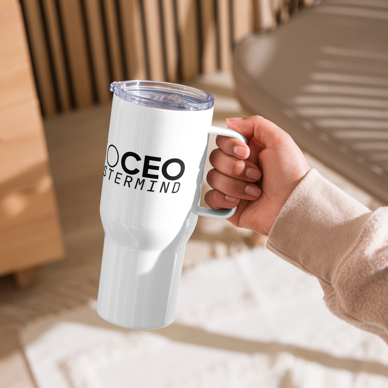 Agent To CEO Mastermind Travel  mug with a handle