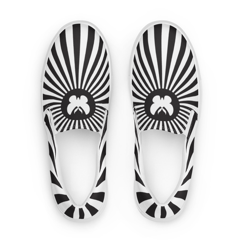 TML Black & White Striped Shoes