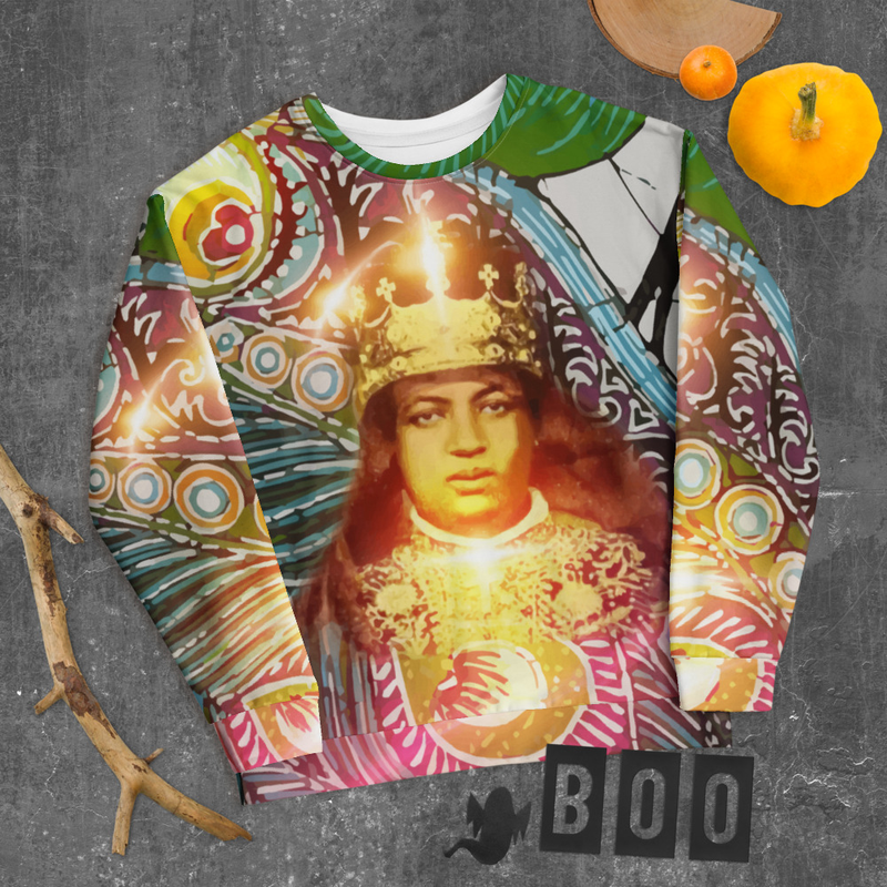 Empress Menen Peacock Light Unisex Sweatshirt for Kings or Queens