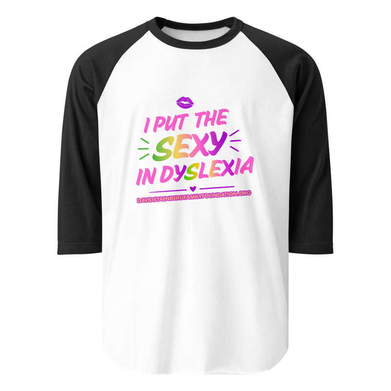 3/4 sleeve raglan shirt | Dyslexia v1